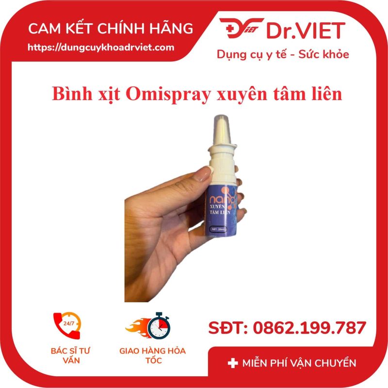 Bình xịt Omispray trùm sĩ dược