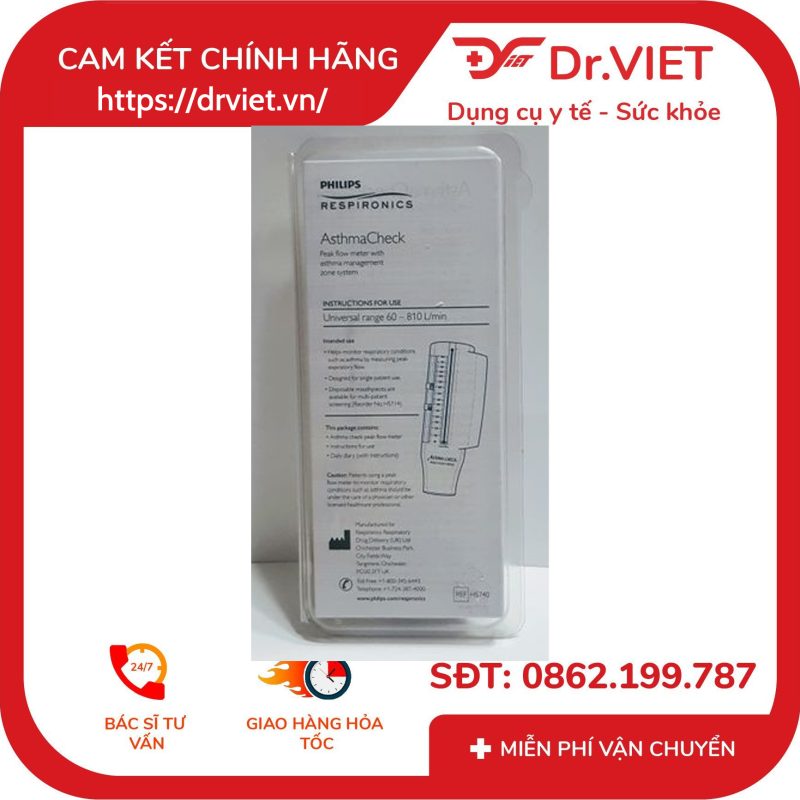 Phế dung kế Philips Asthma Check 12 Phế dung kế Philips Asthma Check