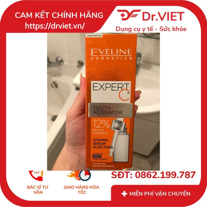 Tinh chất Eveline Expert C® dưỡng trắng chống nhăn da ban đêm 18ml 9 Tinh chất Eveline Expert C® dưỡng trắng chống nhăn da ban đêm 18ml