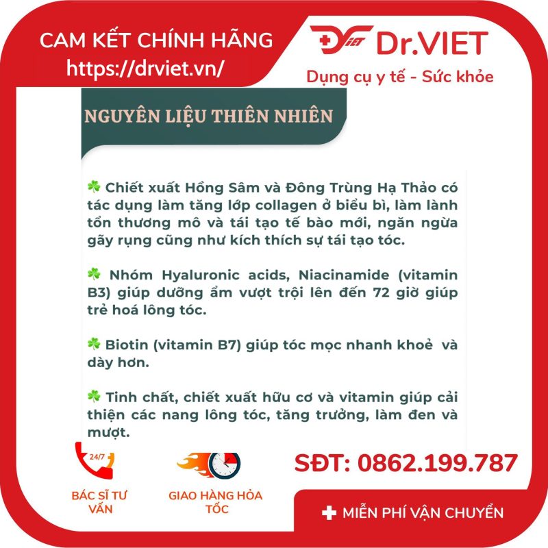 Alternative view of Tinh chất kích mọc tóc Đông Trùng Thảo Dược