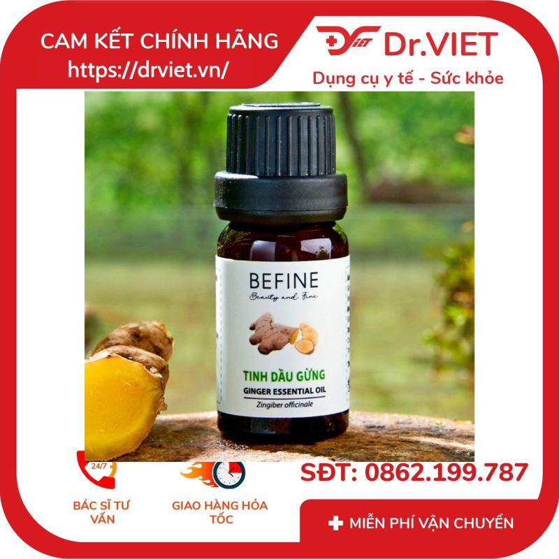 Tinh dầu gừng Befine Ginger Essential Oil 10 Tinh dầu gừng Befine Ginger Essential Oil