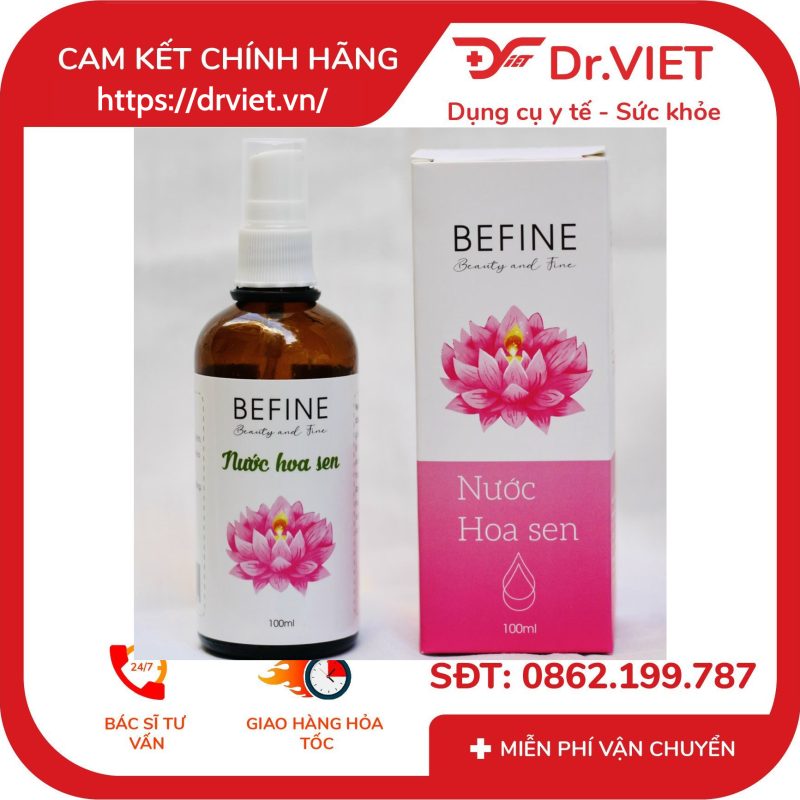 Nước hoa sen Toner hoa sen Befine 9 Nước hoa sen Toner hoa sen Befine