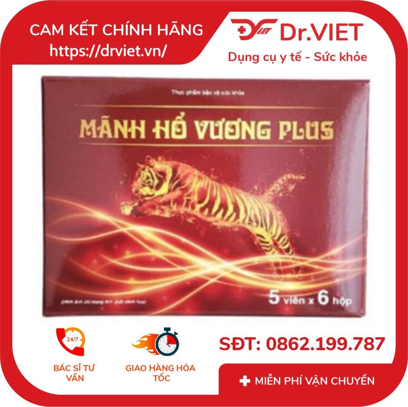 Viên uống Mãnh Hổ Vương Plus hỗ trợ tăng cường sinh lý nam 10 Viên uống Mãnh Hổ Vương Plus hỗ trợ tăng cường sinh lý nam