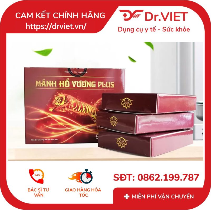 Viên uống Mãnh Hổ Vương Plus hỗ trợ tăng cường sinh lý nam