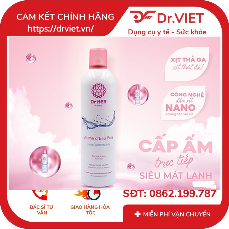 Xịt Khoáng Dr HER Paris 150ml
