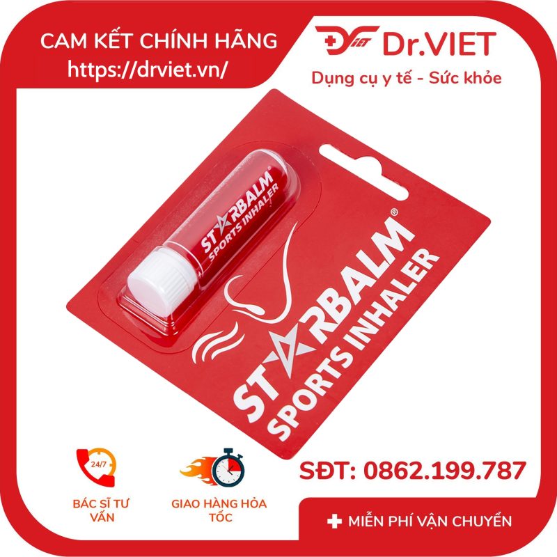 Chai hít Starbalm Sports Inhaler Novum 12 Chai hít Starbalm Sports Inhaler Novum