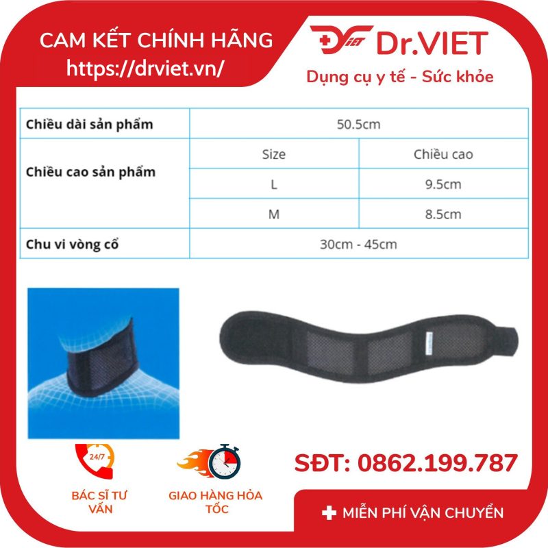 Đai nẹp cổ thoáng khí Bonbone Breathable Neck Support