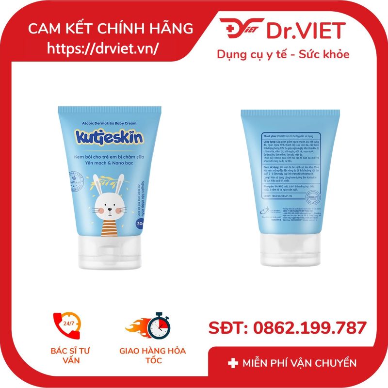 Kem bôi cho trẻ em bị chàm sữa Kutieskin giảm ngứa da 30g 14 Kem bôi cho trẻ em bị chàm sữa Kutieskin giảm ngứa da 30g