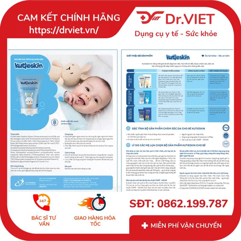 Kem bôi cho trẻ em bị chàm sữa Kutieskin giảm ngứa da 30g 12 Kem bôi cho trẻ em bị chàm sữa Kutieskin giảm ngứa da 30g
