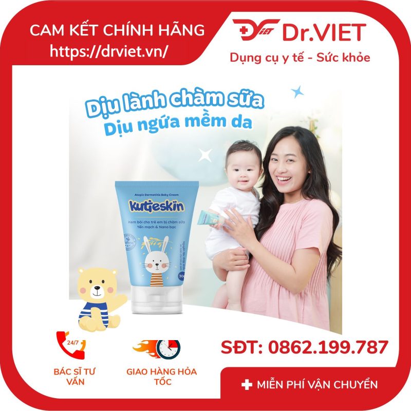 Alternative view of Kem bôi cho trẻ em bị chàm sữa Kutieskin giảm ngứa da 30g