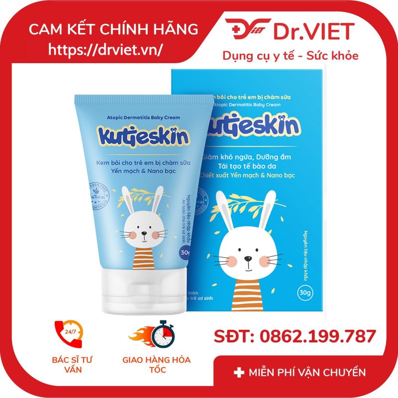 Kem bôi cho trẻ em bị chàm sữa Kutieskin giảm ngứa da 30g 15 Kem bôi cho trẻ em bị chàm sữa Kutieskin giảm ngứa da 30g