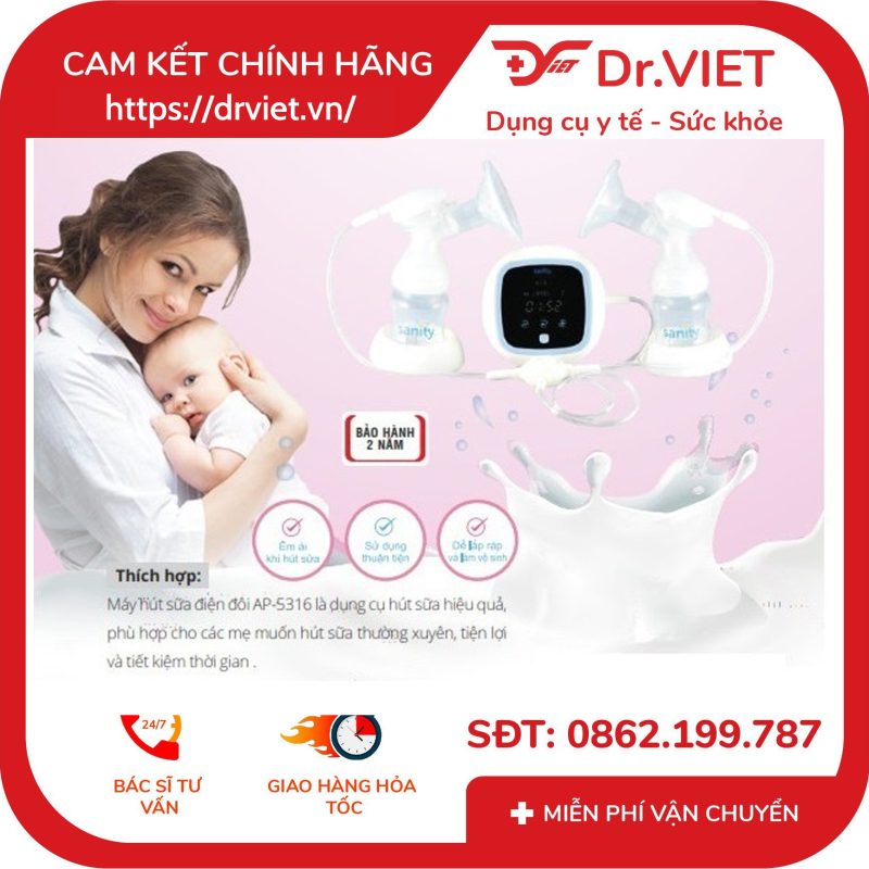 Alternative view of Máy hút sữa điện đôi SANITY AP-5316