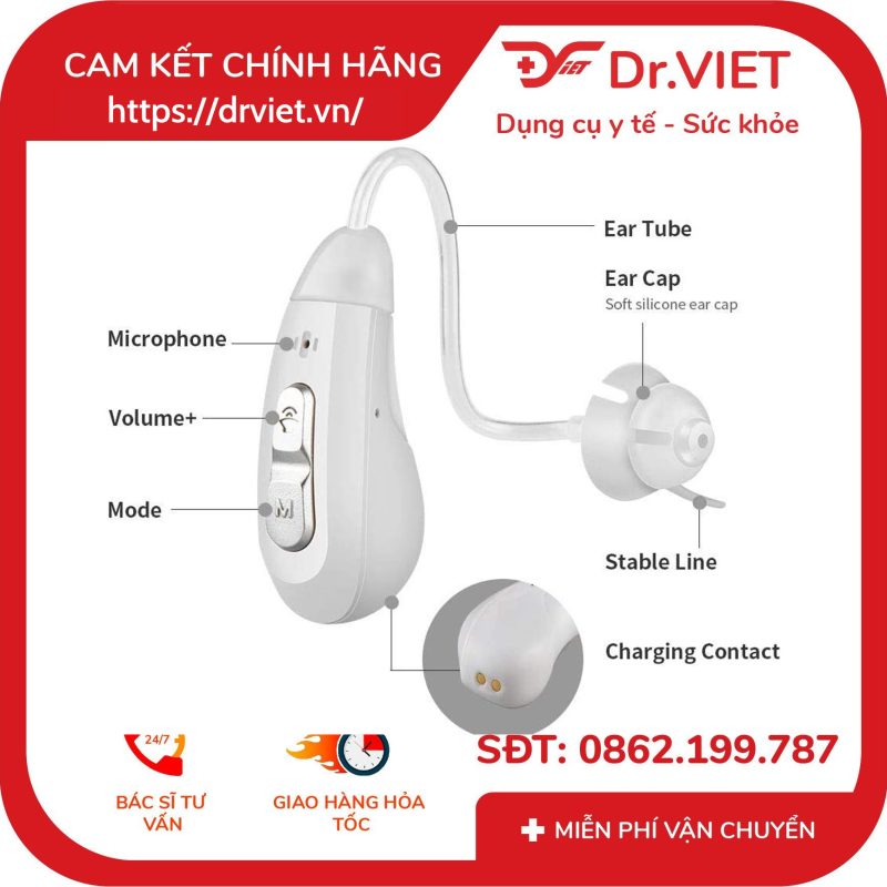 Máy trợ thính BioHealth ADV có pin sạc JH-D59