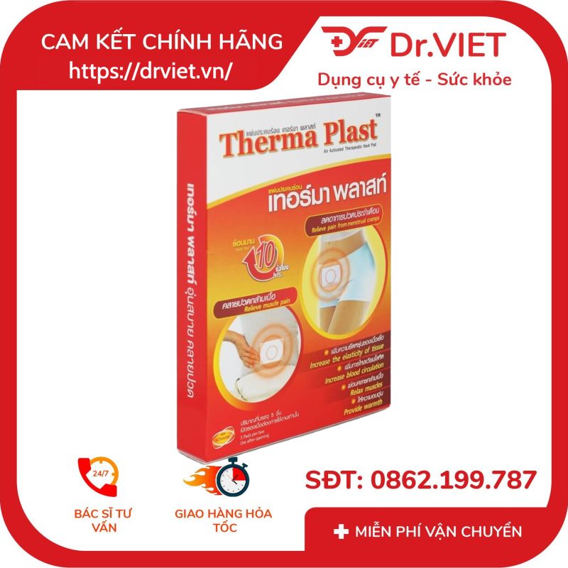 Miếng dán giữ nhiệt TigerPlast Therma Plast Hỗ trợ giảm đau và giữ ấm cơ thể 8 Miếng dán giữ nhiệt TigerPlast Therma Plast Hỗ trợ giảm đau và giữ ấm cơ thể