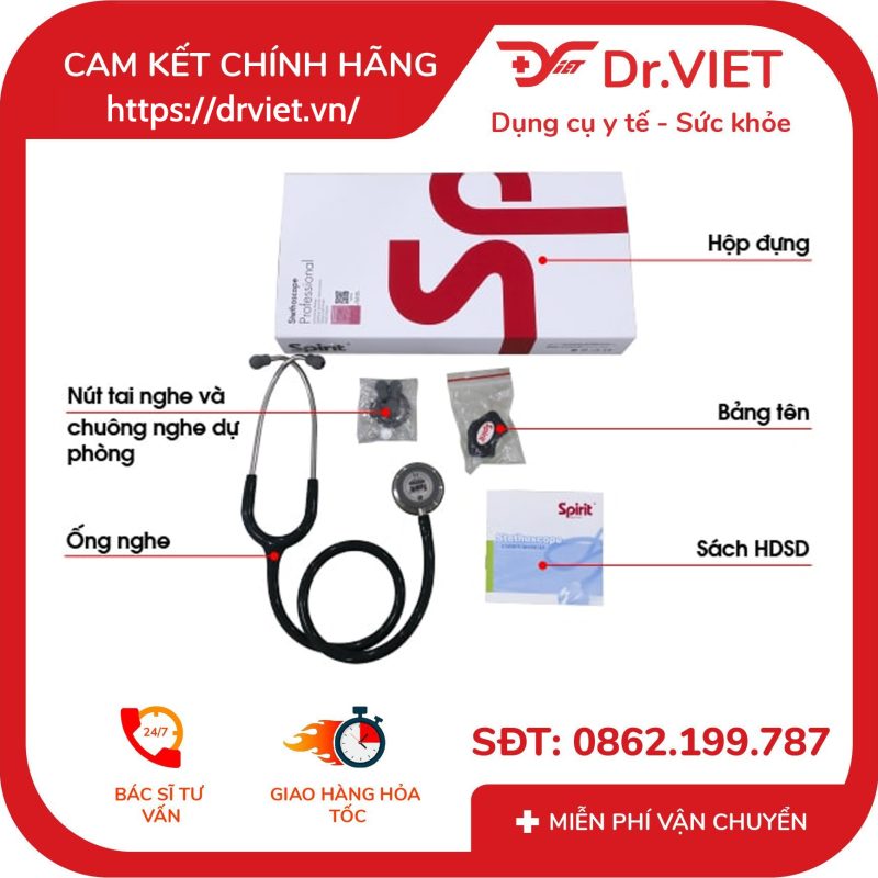 Ống Nghe Y Tế 2 Mặt Dòng Deluxe CK-SS601PF 11 Ống Nghe Y Tế 2 Mặt Dòng Deluxe CK-SS601PF