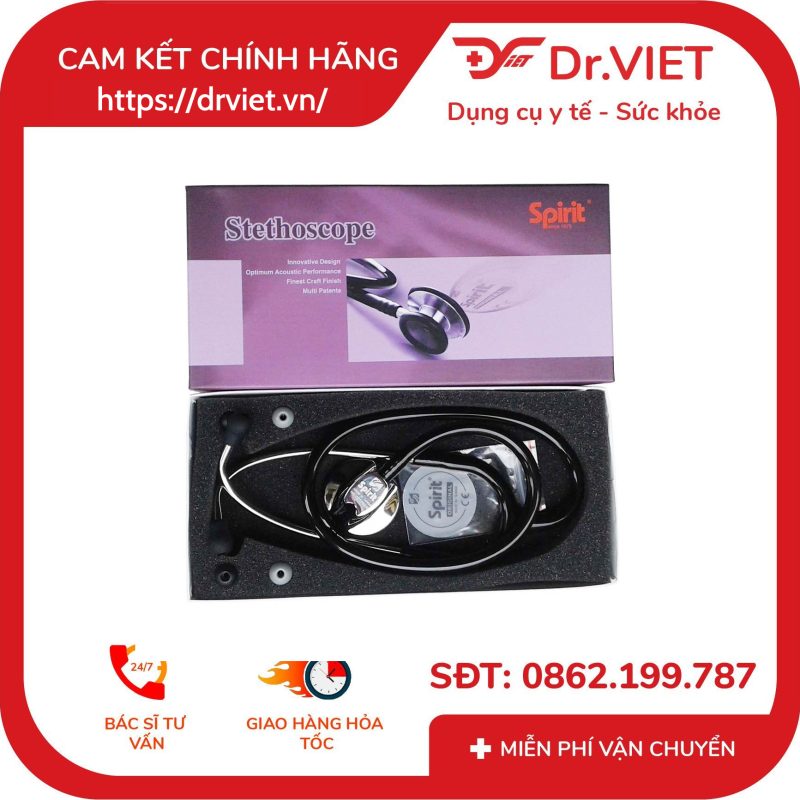 Ống nghe y tế 1 mặt đa tần số Spirit CK-M601P 12 Ống nghe y tế 1 mặt đa tần số Spirit CK-M601P