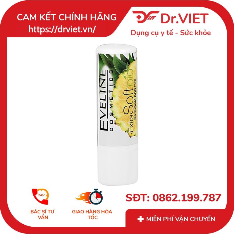 Alternative view of Son dưỡng Eveline Extra Soft Bio ngăn khô môi hương dứa 4g
