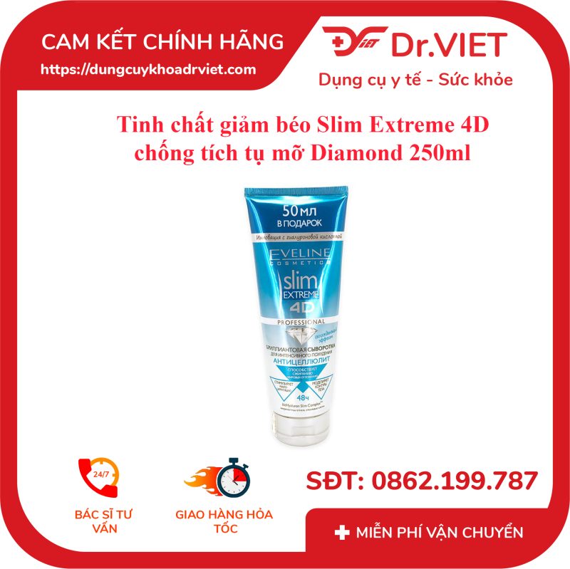 Tinh chất giảm béo Slim Extreme 4D chống tích tụ mỡ Diamond 250ml