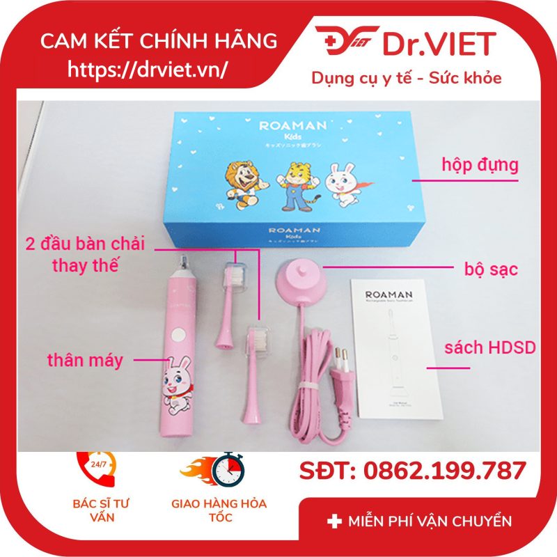 Bàn chải điện Mini ROAMAN ST-031 cho trẻ em 11 Bàn chải điện Mini ROAMAN ST-031 cho trẻ em