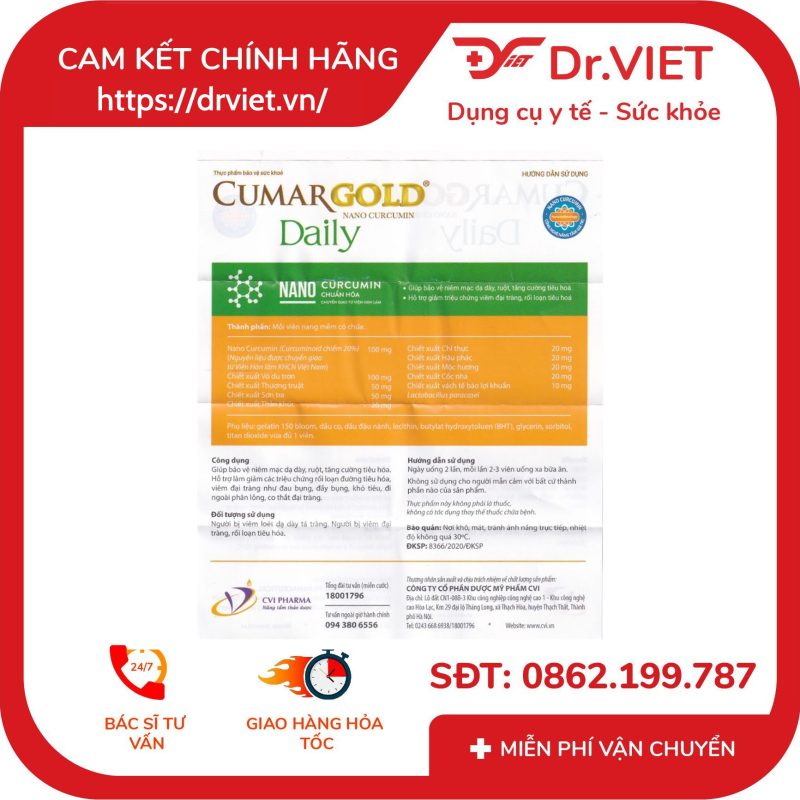 Alternative view of Curmagold Daily thuốc trị viêm đại tràng và mạn tính