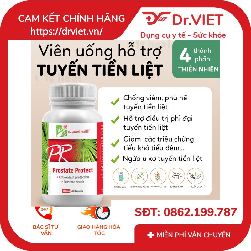 Viên uống điều trị tuyến tiền liệt Prostate Protect Nzpurehealth 11 Viên uống điều trị tuyến tiền liệt Prostate Protect Nzpurehealth