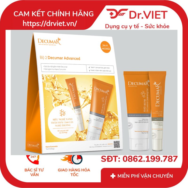 Combo Decumar Advanced Gel ngừa mụn 20gr và Gel rửa mặt 50gr 14 Combo Decumar Advanced Gel ngừa mụn 20gr và Gel rửa mặt 50gr