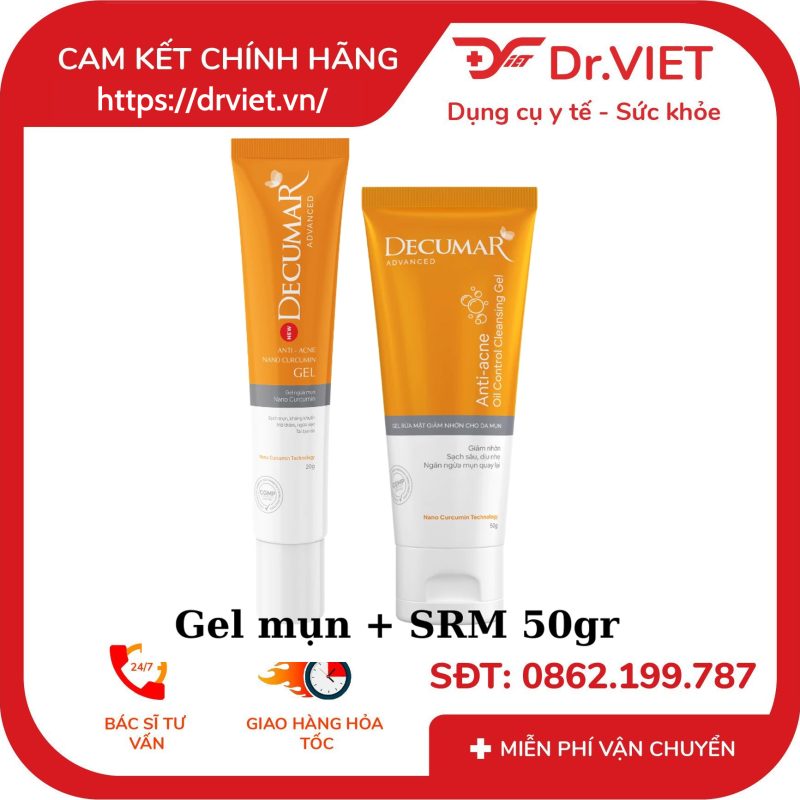 Combo Decumar Advanced Gel ngừa mụn 20gr và Gel rửa mặt 50gr 11 Combo Decumar Advanced Gel ngừa mụn 20gr và Gel rửa mặt 50gr