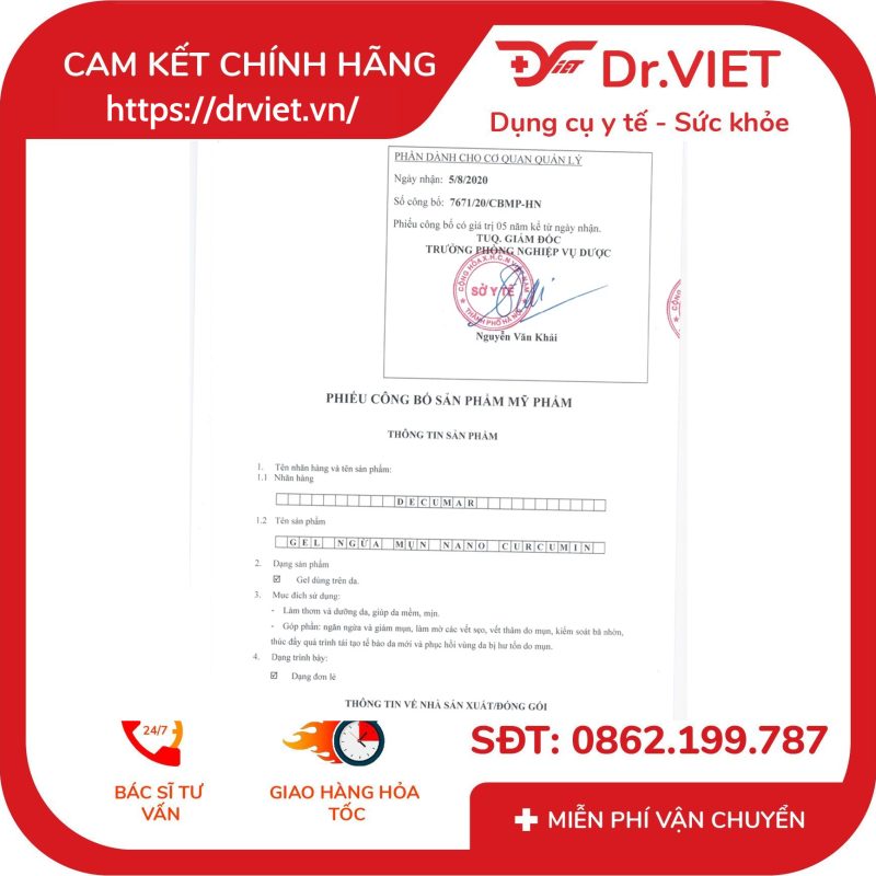 Alternative view of Combo Decumar Advanced Gel ngừa mụn 20gr và Gel rửa mặt 50gr
