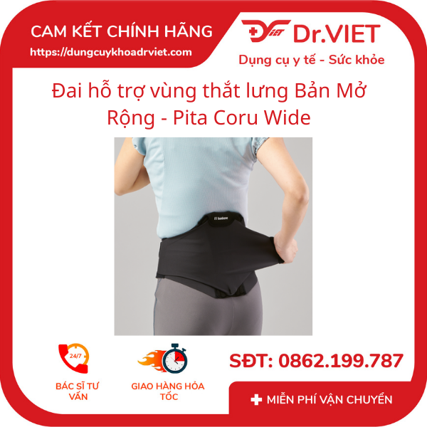 Đai hỗ trợ vùng thắt lưng Bản Mở Rộng - Pita Coru Wide