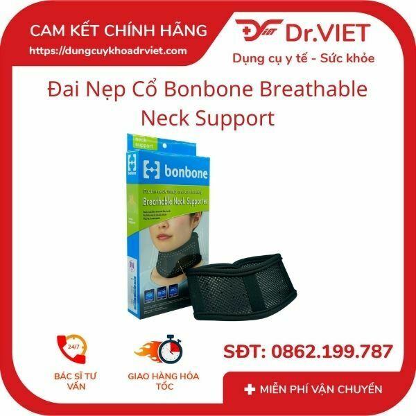 Đai Nẹp Cổ Bonbone Breathable Neck Support Size M,L