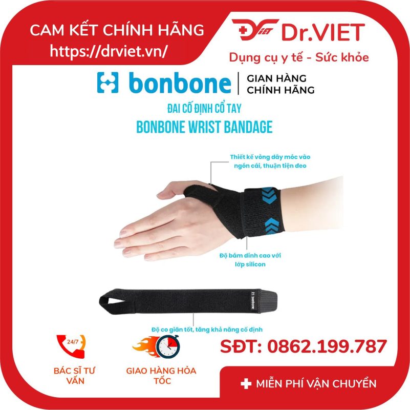 Đai cố định cổ tay Bonbone Wrist Bandage 12 Đai cố định cổ tay Bonbone Wrist Bandage