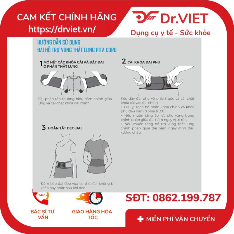 Đai Hỗ Trợ Thắt Lưng Bonbone Pita Coru Standard Bản Tiêu Chuẩn 15 Đai Hỗ Trợ Thắt Lưng Bonbone Pita Coru Standard Bản Tiêu Chuẩn
