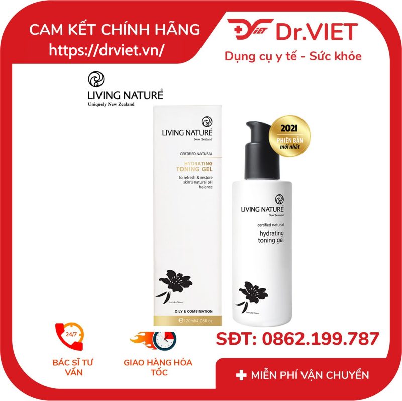 Gel dưỡng ẩm Living Nature Hydrating Toning Gel