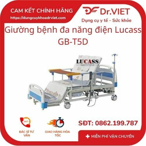 Giường bệnh đa năng điện Lucass GB-T5D