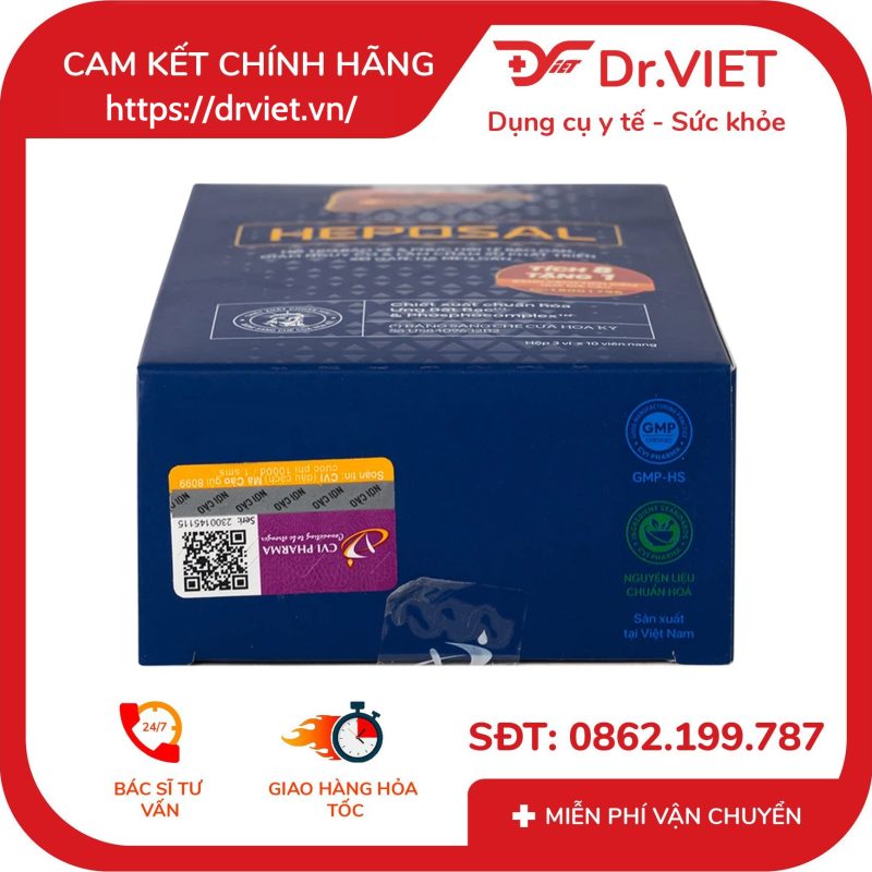 Viên uống Heposal hỗ trợ tăng cường chức năng gan