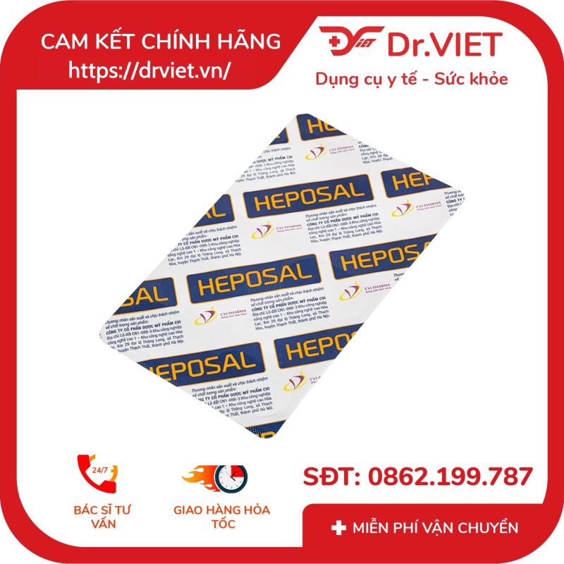 Viên uống Heposal hỗ trợ tăng cường chức năng gan