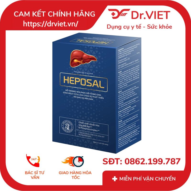Viên uống Heposal hỗ trợ tăng cường chức năng gan
