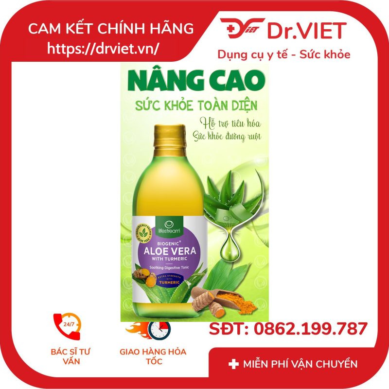 Alternative view of Nước ép hỗ trợ tiêu hóa Lifestream Biogenic Aloe Vera with Turmeric 500ml