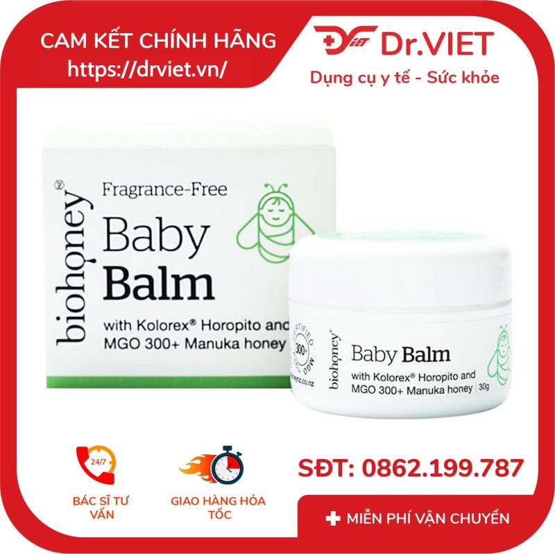 Kem Biohoney Baby Balm Giảm chàm sữa viêm da ở trẻ