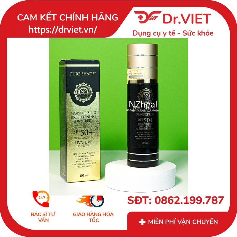 Kem Chống Nắng Pure Shade SPF50+ Moisturising & Sunscreen 70ml