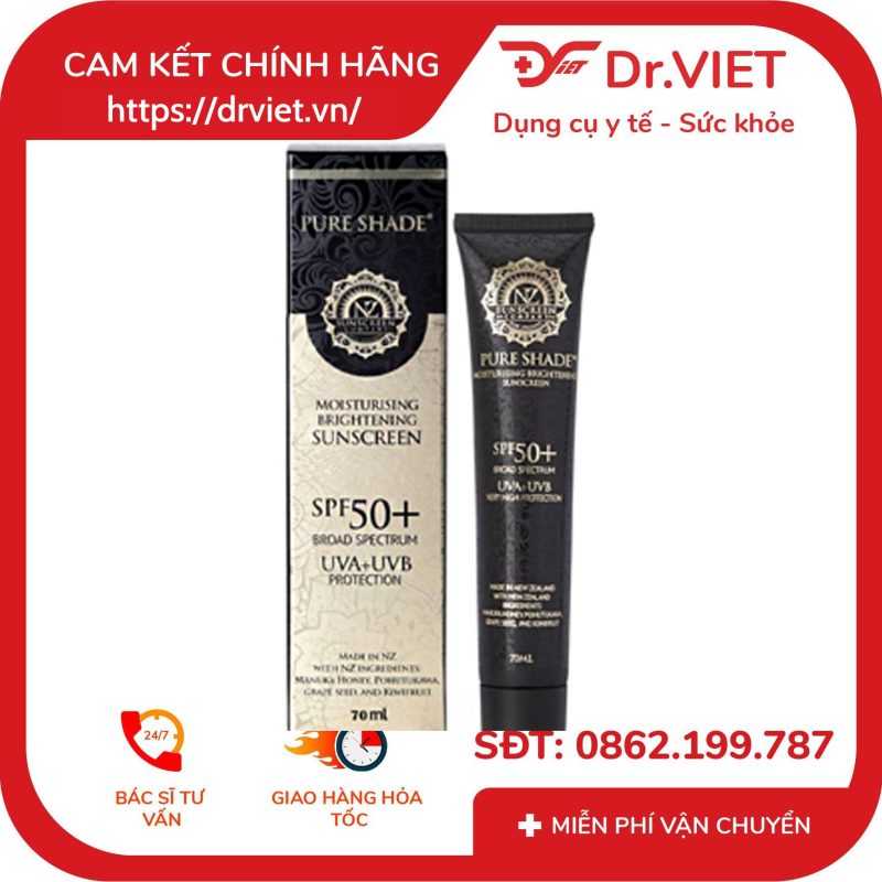 Kem Chống Nắng Pure Shade SPF50+ Moisturising & Sunscreen 70ml