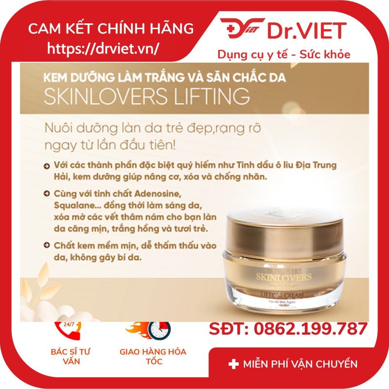 Kem dưỡng Skinlovers Lifting làm trắng và săn chắc da 50ml 12 Kem dưỡng Skinlovers Lifting làm trắng và săn chắc da 50ml