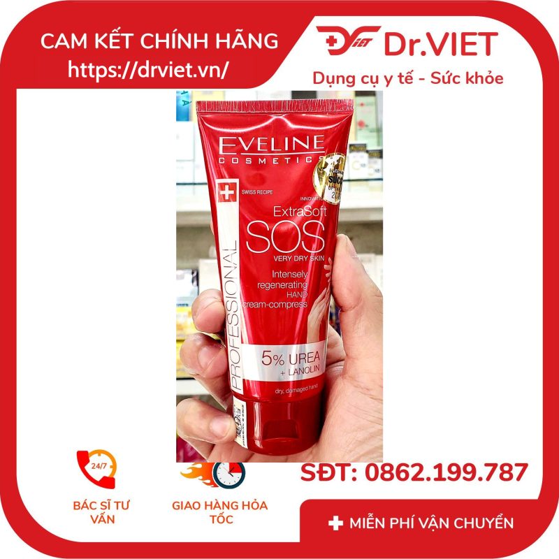 Kem dưỡng da tay Eveline Extra Soft SOS 100ml