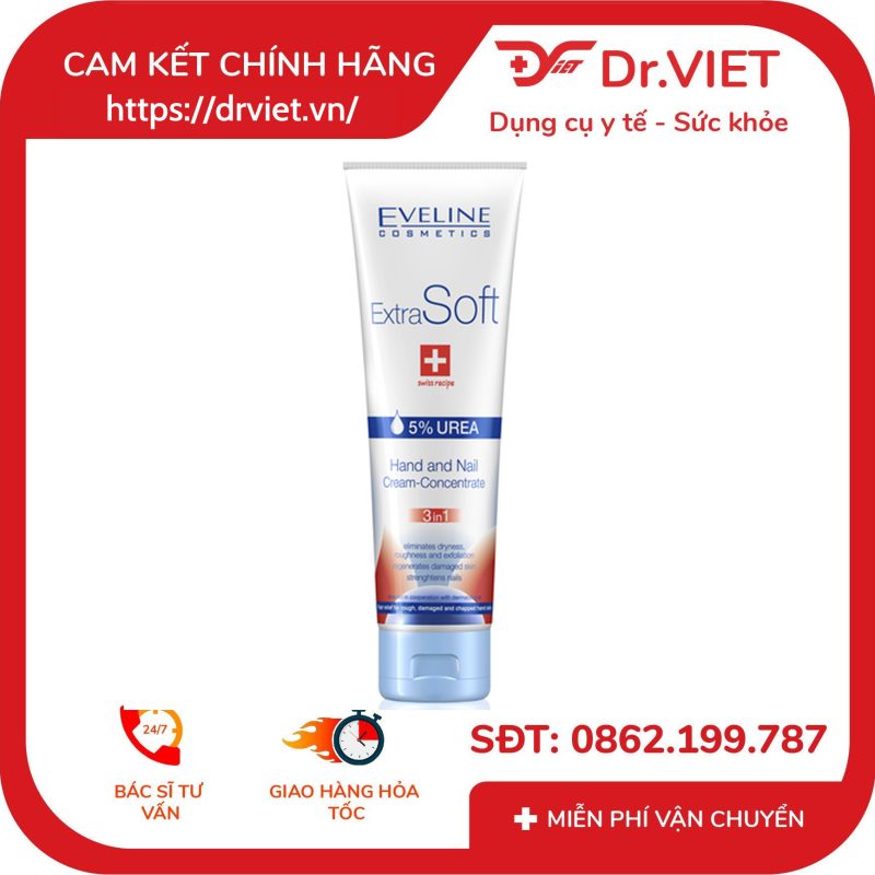 Kem dưỡng da tay và móng Eveline Extra Soft 100ml