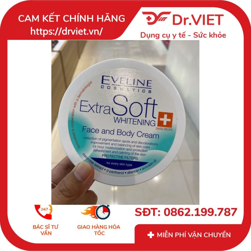 Kem dưỡng sáng da Eveline cho mặt và toàn thân 200ml 10 Kem dưỡng sáng da Eveline cho mặt và toàn thân 200ml