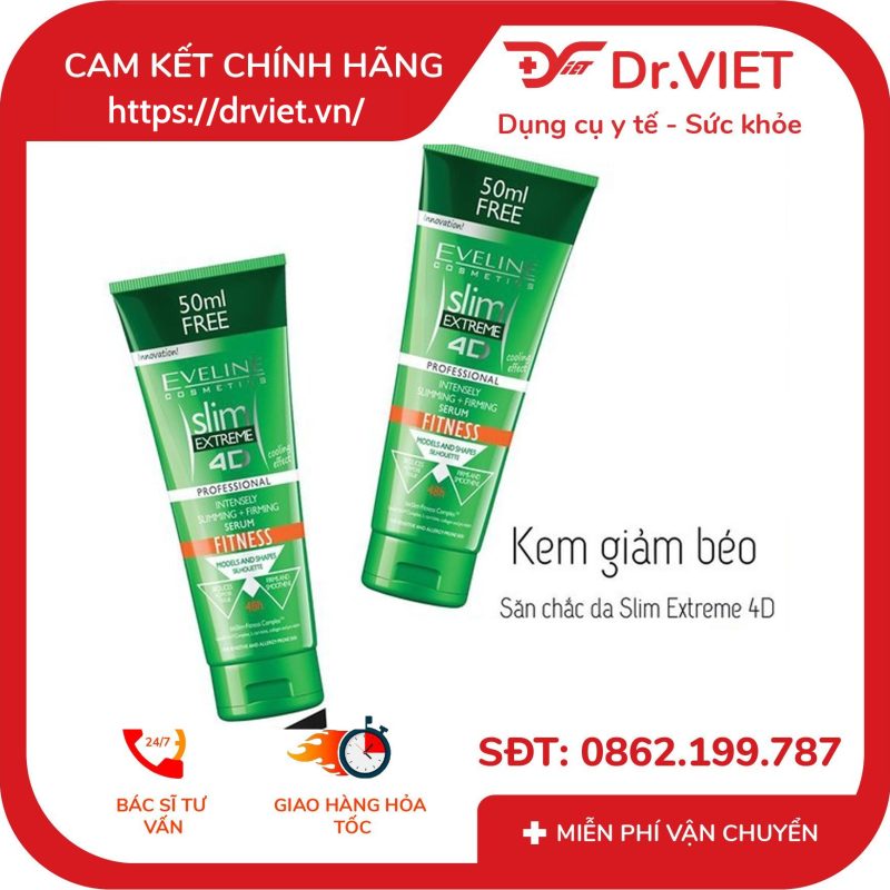 Kem tan mỡ và săn chắc da Eveline Slim Extreme 4D