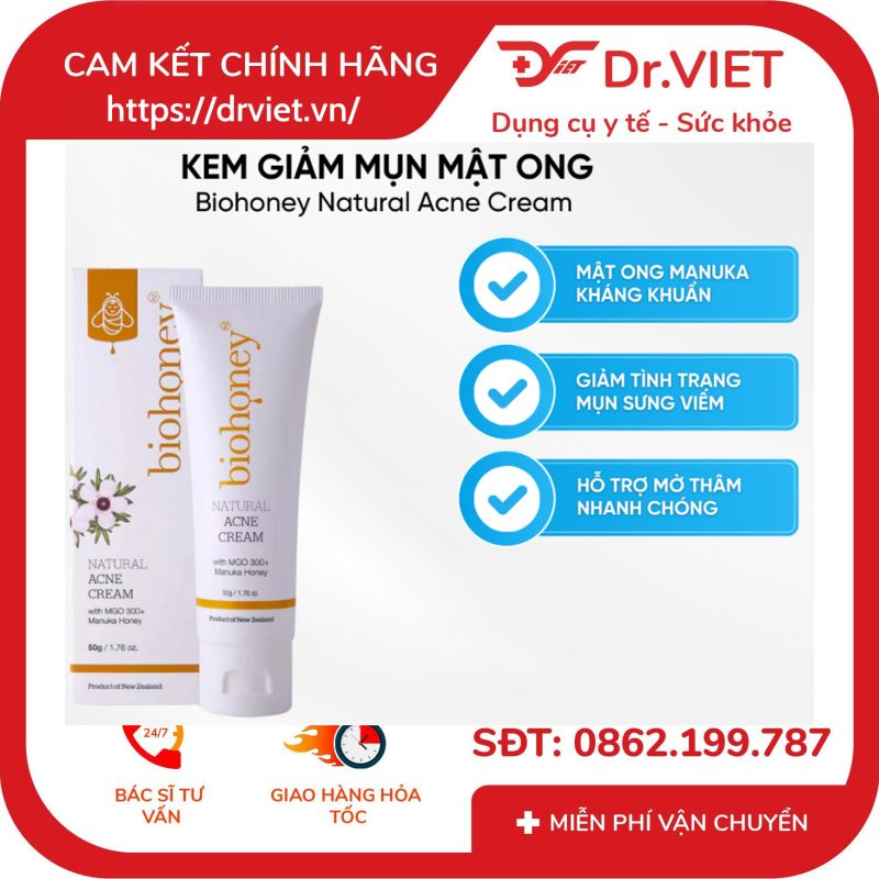 Kem trị mụn Manuka Biohoney Natural Acne Cream 50g 11 Kem trị mụn Manuka Biohoney Natural Acne Cream 50g