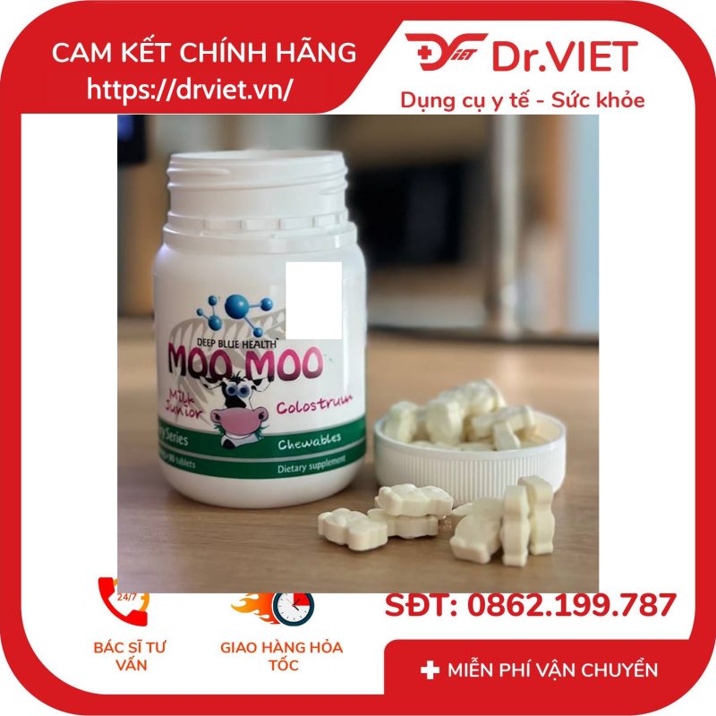 Kẹo Sữa Non Deep Blue Health Moo Moo 90 viên