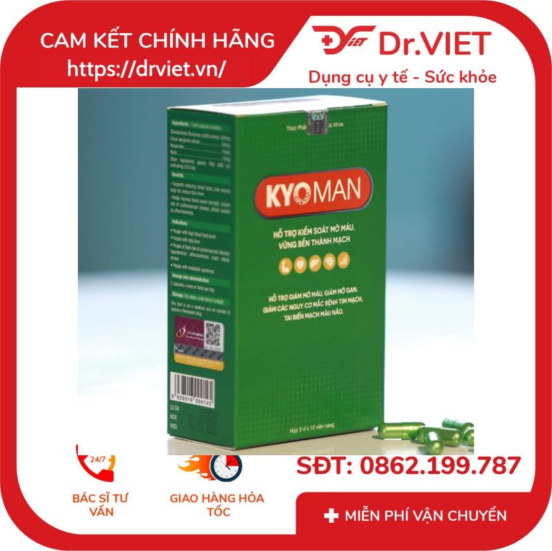 Viên uống Kyoman hỗ trợ kiểm soát mỡ máu 14 Viên uống Kyoman hỗ trợ kiểm soát mỡ máu