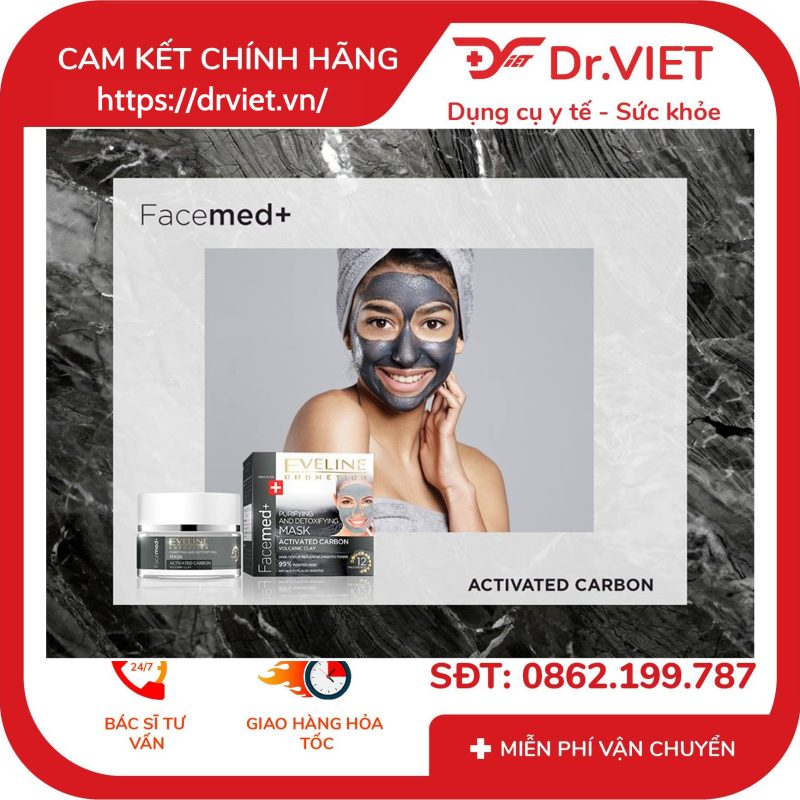 Alternative view of Mặt nạ thanh lọc và thải độc bùn núi lửa Eveline Facemed+ 50ml